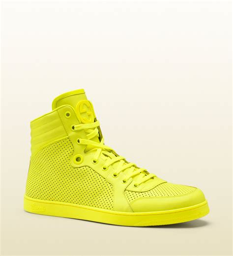 gucci neon sneakers yellow|Gucci gg sneakers.